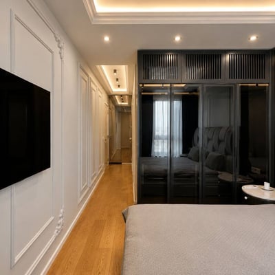Аренда стильной просторной квартиры 106 м² в ЖК Skyline, Белград, Сербия