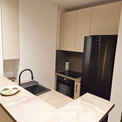 Location d'appartement moderne de 50 m² dans un immeuble récent avec vue sur le parc, district de Vračar, Belgrade, Serbie