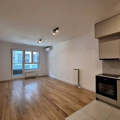 Alquiler de apartamento de 53 m² en el complejo residencial prémium Newport, distrito de Novi Beograd, Belgrado, Serbia