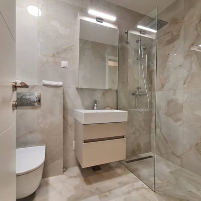 Alquiler de apartamento de 53 m² en el complejo residencial prémium Newport, distrito de Novi Beograd, Belgrado, Serbia