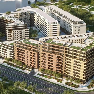 Luxuriöses Apartment 75 m² im Wohnkomplex K-District, Belgrad, Serbien zu vermieten