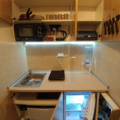 Location d'appartement studio compact de 20 m², Nouveau Belgrade, Serbie