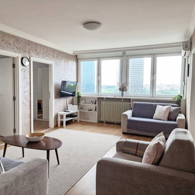 Appartement lumineux de 67 m² près du centre commercial Ušće, Novi Beograd, Serbie