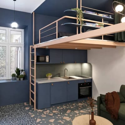 Studio cosy de 20 m² à Vračar, Belgrade, Serbie