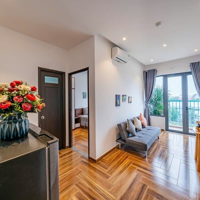 Bright, furnished 45 m² apartment for rent near the beach, Da Nang, Vietnam