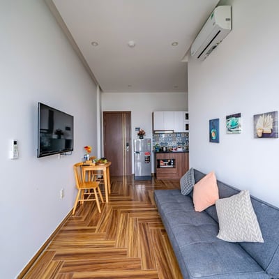 Bright, furnished 45 m² apartment for rent near the beach, Da Nang, Vietnam