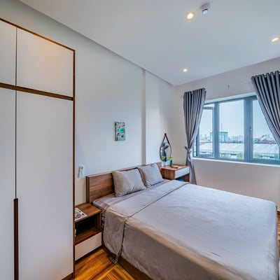 Bright, furnished 45 m² apartment for rent near the beach, Da Nang, Vietnam