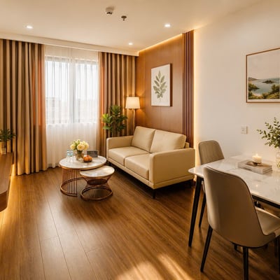 Stylish, furnished 45 sqm apartment for rent, Son Tra, Da Nang, Vietnam