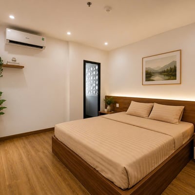 Stylish, furnished 45 sqm apartment for rent, Son Tra, Da Nang, Vietnam