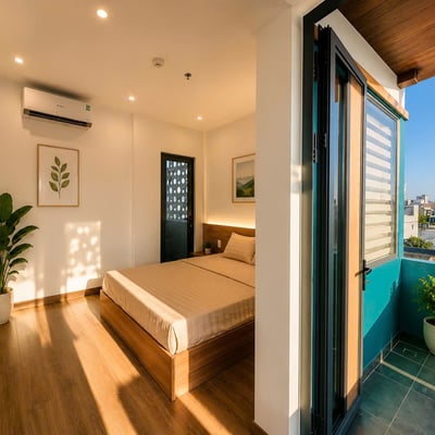 Stylish, furnished 45 sqm apartment for rent, Son Tra, Da Nang, Vietnam