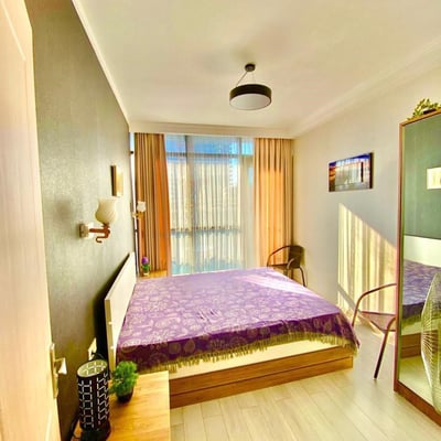 Location appartement confortable avec vue sur la mer et les montagnes, 45 м², Batumi, Géorgie