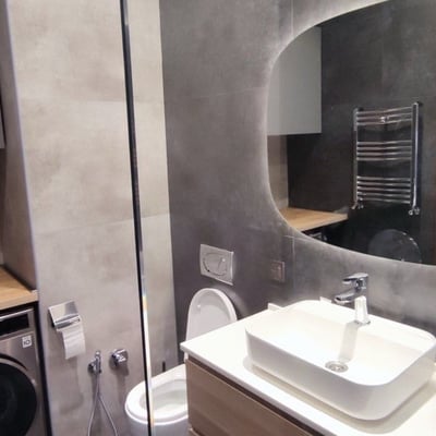 Location d’un appartement moderne de 3 pièces avec vue sur la mer, Baku White City, Bakou, Azerbaïdjan