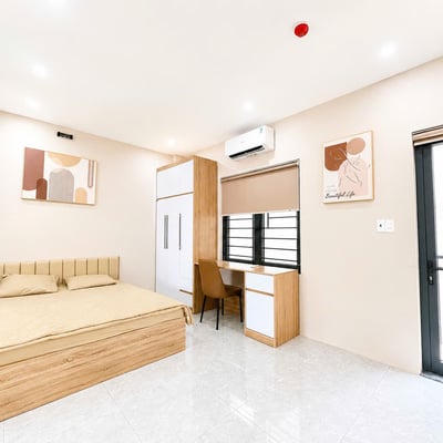Bright, furnished 50 m² apartment for rent near the beach, Da Nang, Vietnam