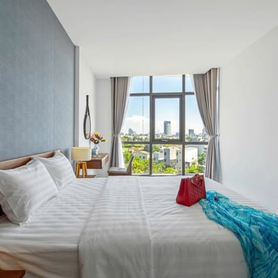 Cozy furnished apartment for rent with a large balcony, Son Tra District, Da Nang, Vietnam