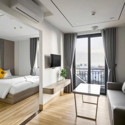 Alquiler de apartamento de lujo y moderno con vista al mar, Son Tra, Da Nang, Vietnam