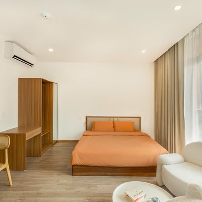 Rent of a brand new, bright studio with balcony, Da Nang, Vietnam