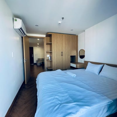 Moderne Wohnung mit großem Balkon zur Miete in Strandnähe, Da Nang, Vietnam