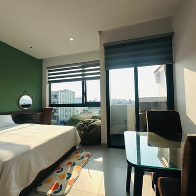 Location d'un studio moderne et chaleureux avec vue sur la ville, Son Tra, Da Nang, Vietnam