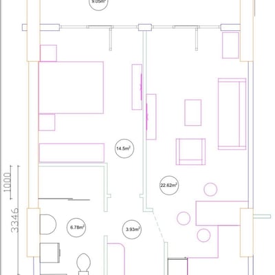 Alquiler de un apartamento totalmente nuevo de 2 habitaciones, 58 m², cerca del mar, Batumi, Georgia