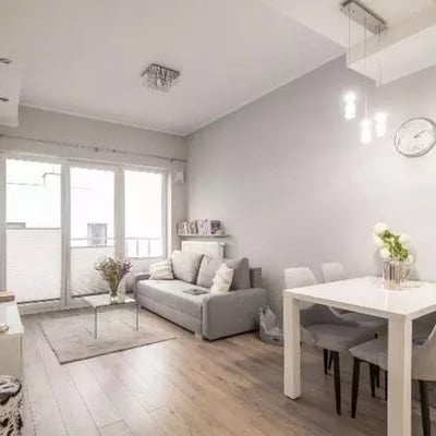 Long-term rent of a 2-room apartment 45 m² in Mokotów district, Warsaw, Poland
