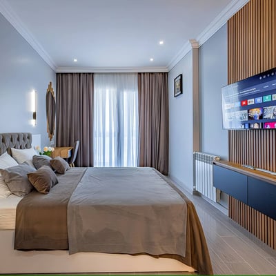 Alquiler de estudio moderno, acogedor, con vista al mar en el complejo Next White, Batumi, Georgia