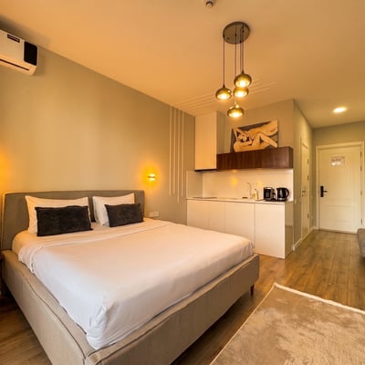 Gemütliches Studio zur Miete im Steps Residence Komplex in Meeresnähe, Batumi, Georgien