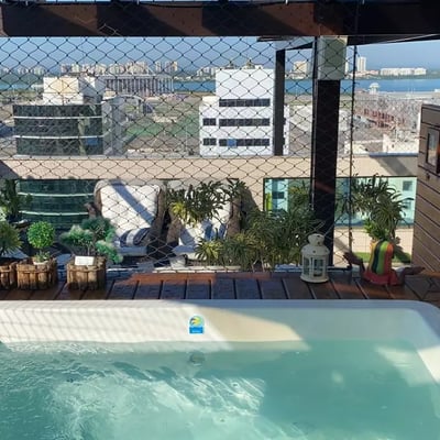 Alquiler a largo plazo de un ático tríplex, 185 m², en Barra da Tijuca, Río de Janeiro, Brasil