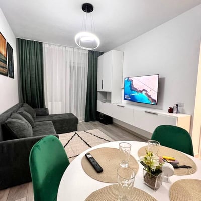 Rent of a recently built furnished 2-room apartment, Bucharest, Sector 6, Romania