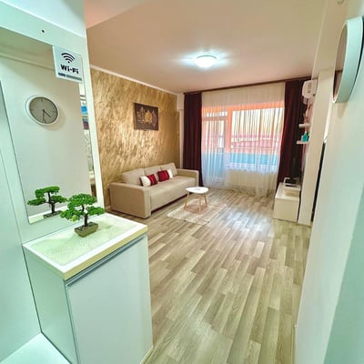 Rent of a comfortable 2-room apartment with a sea view, 55 m², Mamaia, Constanța, Romania