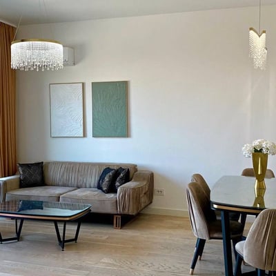 Miete einer 3-Zimmer-Wohnung mit Stadtblick, 90 m², BW Aria, Belgrad, Serbien