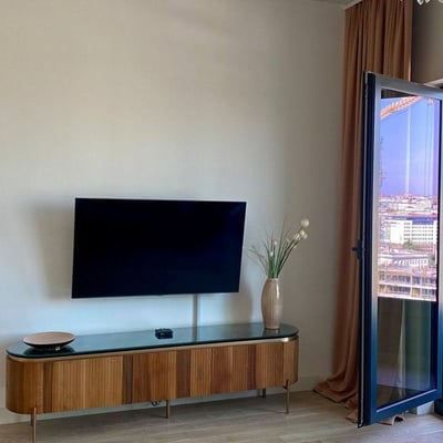 Miete einer 3-Zimmer-Wohnung mit Stadtblick, 90 m², BW Aria, Belgrad, Serbien