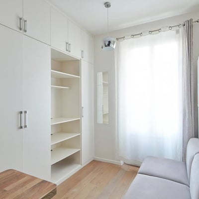 Alquiler de un estudio luminoso, 20 m², París, distrito 17, Francia