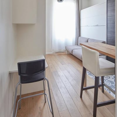 Alquiler de un estudio luminoso, 20 m², París, distrito 17, Francia