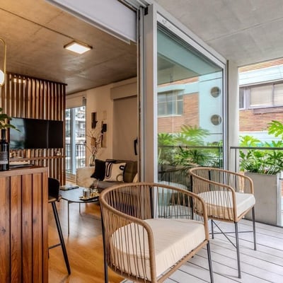 Alquiler de un estudio nuevo, luminoso y amueblado, Recoleta, Buenos Aires, Argentina