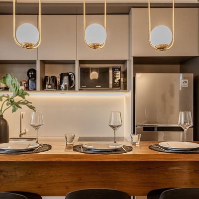 Miete eines neuen, hellen, möblierten Studios, Recoleta, Buenos Aires, Argentinien