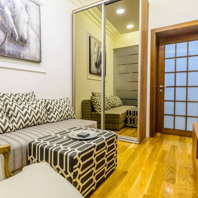 Rent of a furnished 2-room apartment, 30 m², Belgrade city center, Serbia