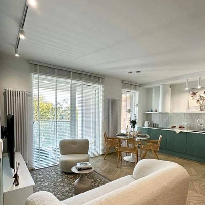 Alquiler de un moderno, amueblado apartamento de 2 habitaciones, 50 m², distrito Bielany, Varsovia, Polonia