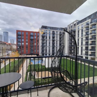 Alquiler de un moderno y amueblado apartamento de 3 habitaciones, 72 m², BW Quartet, Belgrado, Serbia