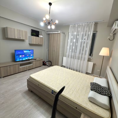 Rent of a cozy 1-room apartment with a separate kitchen, Bucharest, Chiajna, Romania