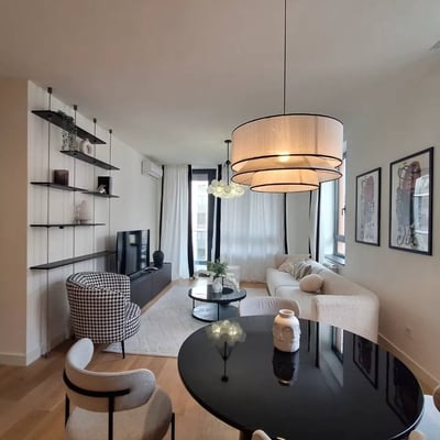 Miete einer hellen 3-Zimmer-Wohnung, 77 m², Premium-Wohnanlage BW Eterna, Belgrad, Serbien