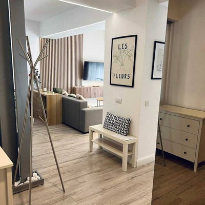 Alquiler de un apartamento moderno y amueblado de 2 habitaciones, Bucarest, Rumanía