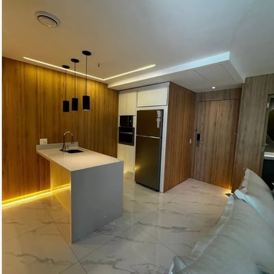 Alquiler de un apartamento amueblado de una habitación con vista al océano, Barra da Tijuca, Río de Janeiro, Brasil