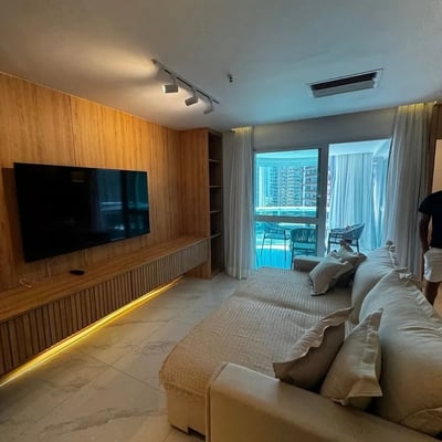 Alquiler de un apartamento amueblado de una habitación con vista al océano, Barra da Tijuca, Río de Janeiro, Brasil