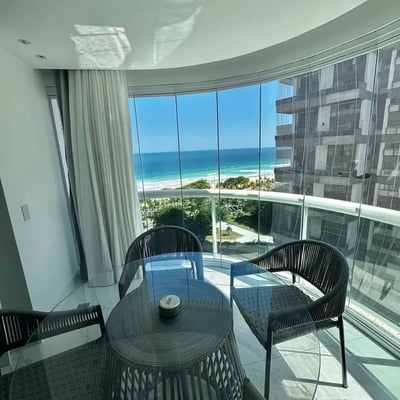 Alquiler de un apartamento amueblado de una habitación con vista al océano, Barra da Tijuca, Río de Janeiro, Brasil