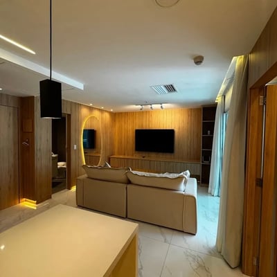 Alquiler de un apartamento amueblado de una habitación con vista al océano, Barra da Tijuca, Río de Janeiro, Brasil