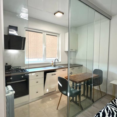 Rent of a cozy furnished studio in a new building, Sector 6, Bucharest, Romania