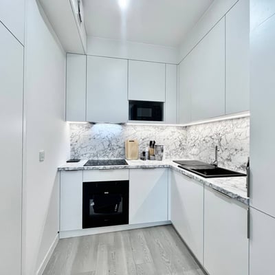 Rent of a stylish 60 m² three-room apartment, Praga-Południe district, Warsaw, Poland