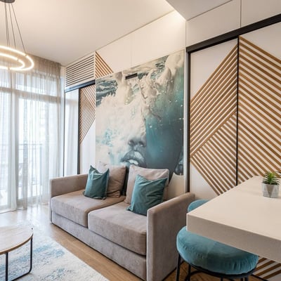 Rent of a 31 m² studio apartment in the premium residential complex BW Aurora, Belgrade, Serbia