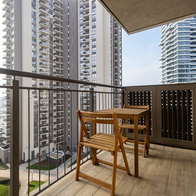 Rent of a 31 m² studio apartment in the premium residential complex BW Aurora, Belgrade, Serbia