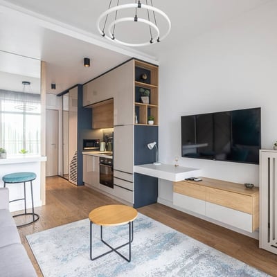 Rent of a 31 m² studio apartment in the premium residential complex BW Aurora, Belgrade, Serbia